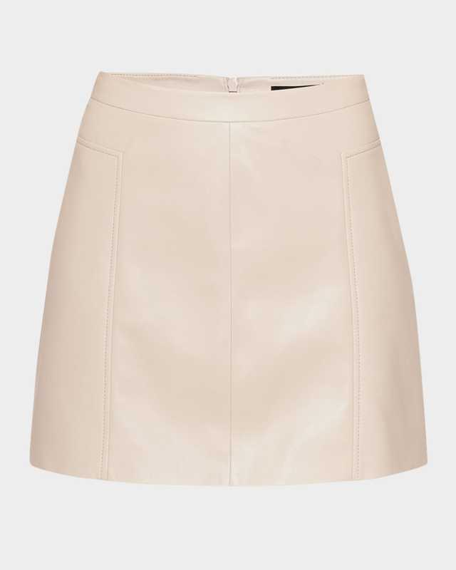 Ainsley Recycled Leather Skirt